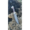 РАМЗЕС авторський ніж ручної роботи майстра Leo Knife, сталь к390 в ламінаті з нержавіючого дамаску, 63 HRC, купити замовити в Україні